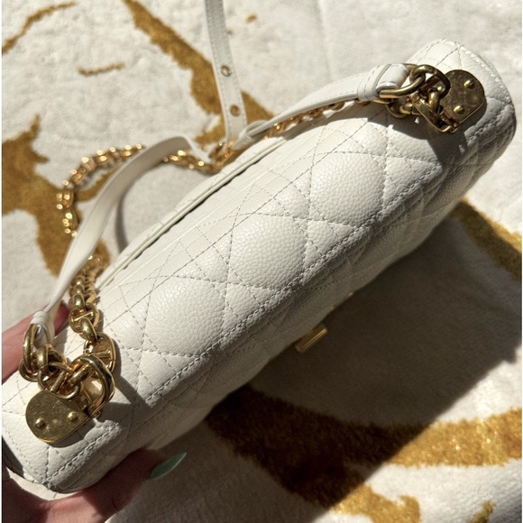 Authentic Medium Dior Ivory Caro Bag - Picture 7 of 16